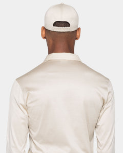 Sand Baseball Cap in Linen Silk  | Filatori