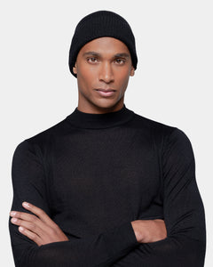 Black Beanie in Cashmere Silk | Filatori