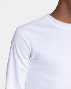 White Crewneck sweatshirt in double jersey Compact Cotton | Filatori