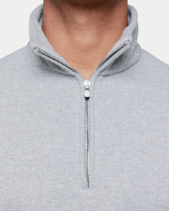 Grey Half zip sweatshirt in Cotton Cashmere | Filatori