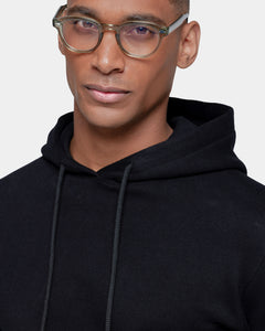 Black Hoodie in Cotton Cashmere | Filatori