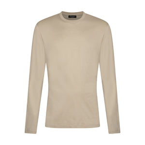 Sand Long Sleeved T-Shirt 100% Egyptian Cotton | Filatori 