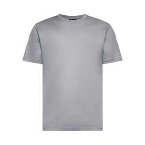 T shirt manica corta tinta unita Grigia 100% Cotone Supima Ultra-fine | Filatori